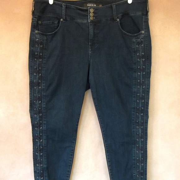 torrid Denim - Torrid Denim Lace Up Jeggings Size 20R